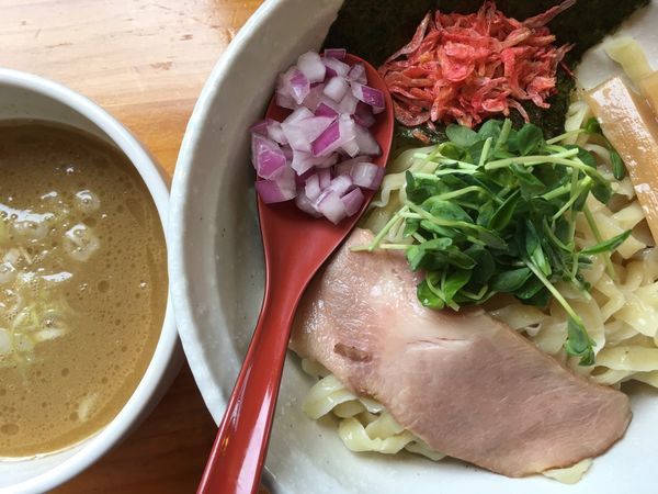 「鶏白湯つけめん 900円」@二代目 村岡屋の写真
