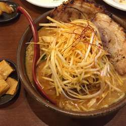 辛味噌ラーメン 大盛 肉ネギ、メンマ、チャーシュートッピング