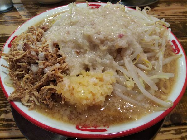 「きま八郎　２玉　※にんにくあり＆背脂増し」@きまぐれ八兵衛 安曇野本店の写真