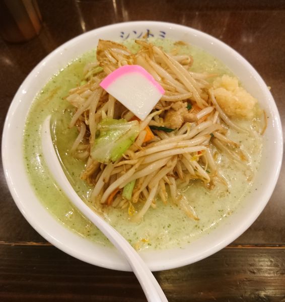 「濃厚バジルタンメン」@極濃湯麺シントミ 本庄インター店の写真