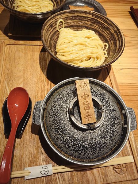 「小旨辛　1280円」@元祖めんたい煮こみつけ麺の写真