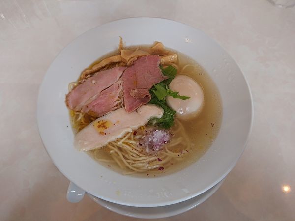 「味玉塩そば 880円」@noodle kitchen KYOの写真