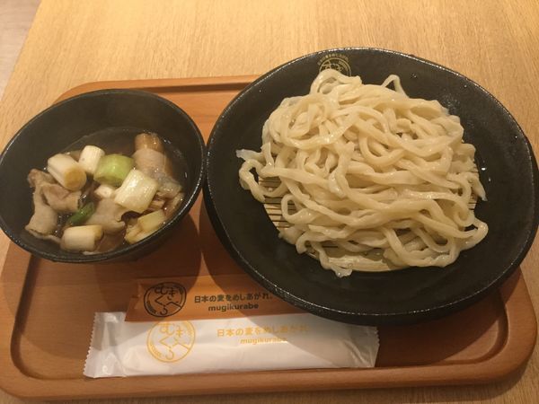 「肉ネギつけ汁うどん(¥700)【武蔵野うどん じんこ】」@むぎくらべの写真