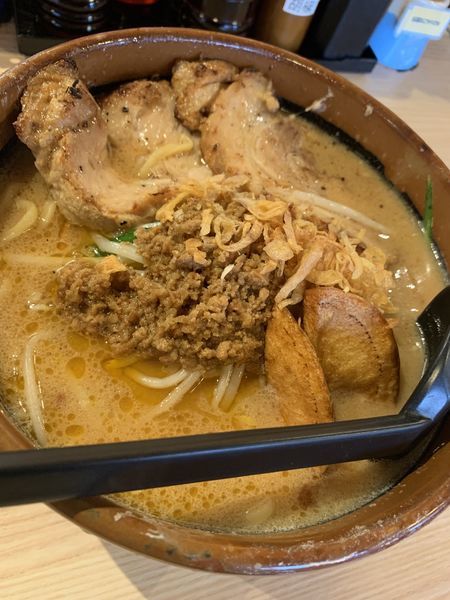 「北海道味噌味噌漬け炙りチャーシュー麺」@麺屋 壱正 守山店の写真