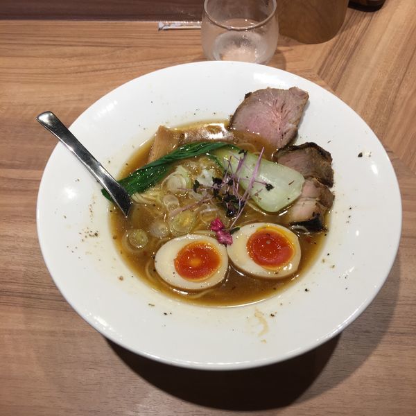 「のどぐろと宇和島産真鯛ラーメン &煮玉子」@Niiの写真