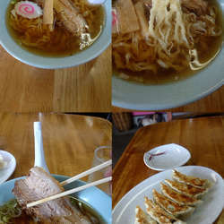 『らーめん+餃子(￥550+400)』