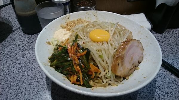 「大・汁なし・ニラキムチ(ヤサイアブラ)￥９５０」@ラーメン宮郎の写真