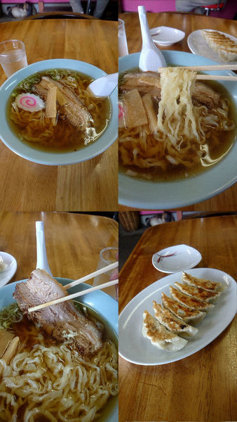 「『らーめん+餃子(￥550+400)』」@おやじの店 3号店の写真