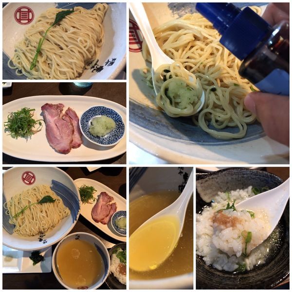 「【数量限定】薬涼 潮つけそば（〆の冷や飯付き） 900円」@麺や 虎徹の写真