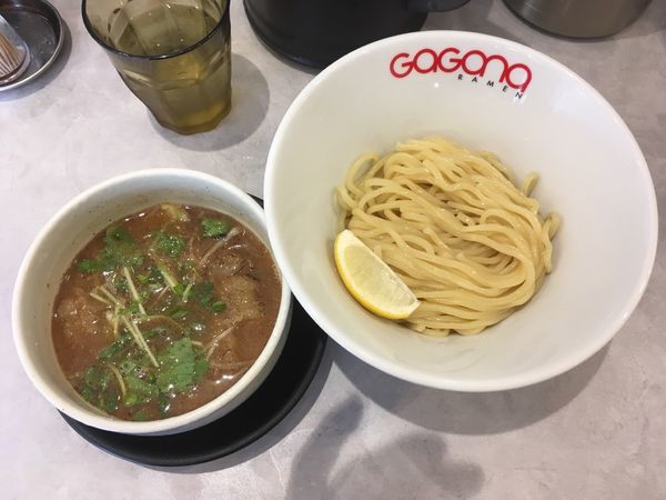 「ホルモンつけ麺 並」@GaGana RAMEN 極 渋谷店の写真