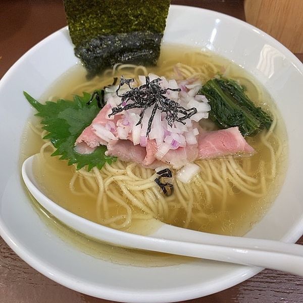 「追い鰹の塩蕎麦」@中華そば うお青の写真