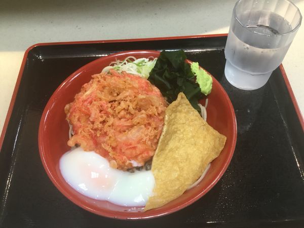 「朝そば+紅生姜天(¥320+110)」@名代 富士そば 荻窪北口店の写真