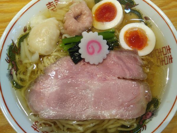 「ちょっとずつワンタン麺（白だし）¥1020（中盛）」@キング製麺の写真
