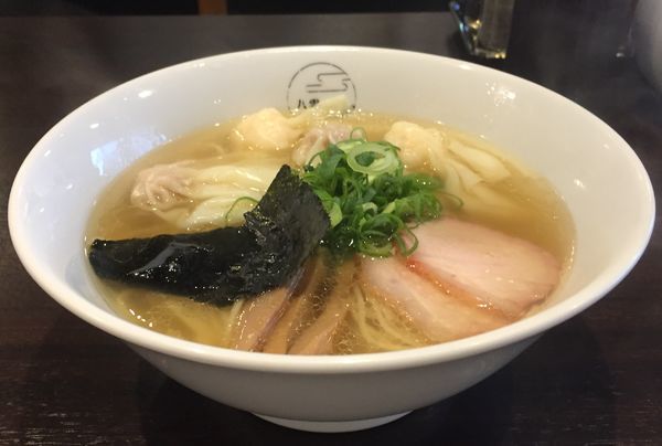 「白だし特製ワンタン麺(ハーフ)1000円」@八雲の写真