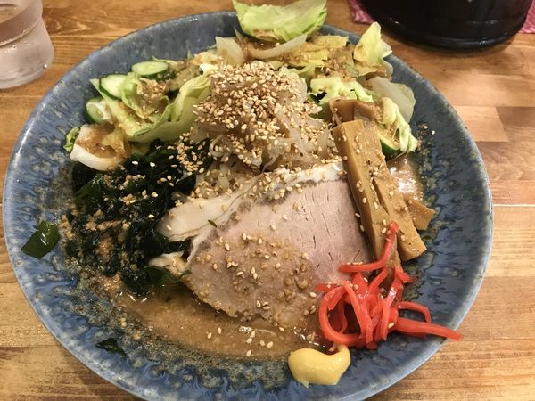 「冷やし中華」@自家製極太麺 みそ家の写真