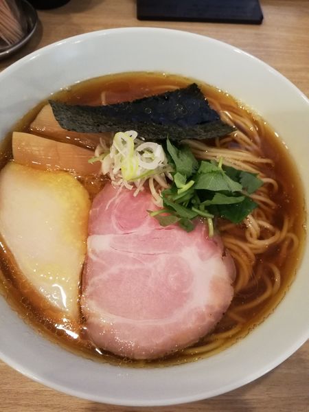 「貝汁旨味そば」@人力俥の写真