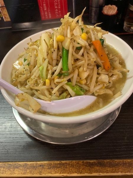 「野菜ラーメン(大・同一料金） 850円」@麺屋  一 八丁堀店の写真