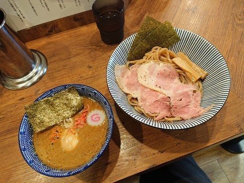 「特製味噌海老つけ麺（全粒粉麺）」@俺の麺 春道の写真