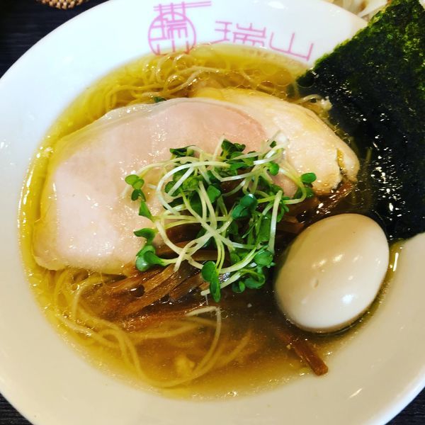 「しおそば 、味玉」@中華蕎麦 瑞山（ZUIZAN）の写真