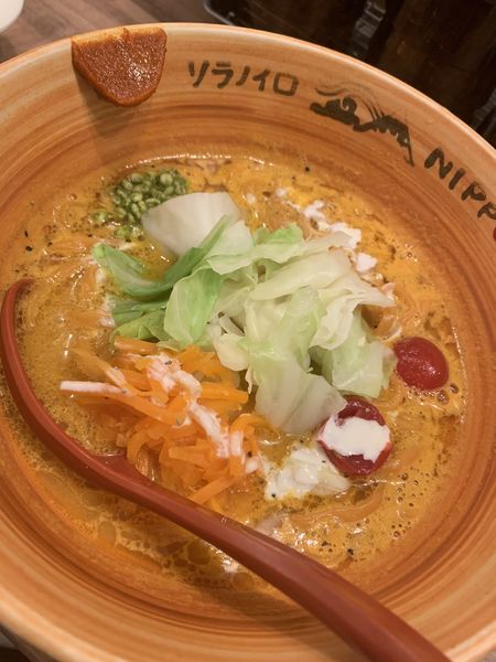 「朝ベジソバ680円」@ソラノイロ NIPPONの写真