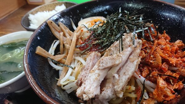 「やみつきまぜ麺」@くるまやラーメン 東松山店の写真