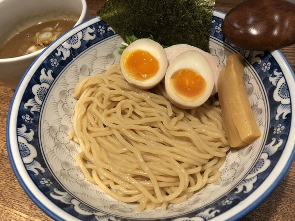 「純濃のり玉つけそば」@鶏そば十番 156 ICHIKORO 麻布十番店の写真