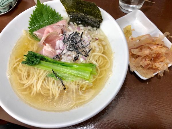 「追い鰹の塩蕎麦」@中華そば うお青の写真