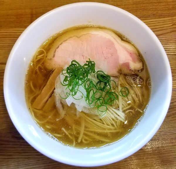 「煮干しそば(大盛)900円+すだちご飯」@中華蕎麦 さい藤の写真