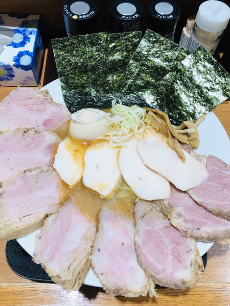 「特製中華そば・塩(トッピング チャーシュー)1200円」@中華そば 風 KAZEの写真