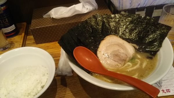 「海苔ラーメン＆半ライス」@らーめん大桜 鶴間店の写真