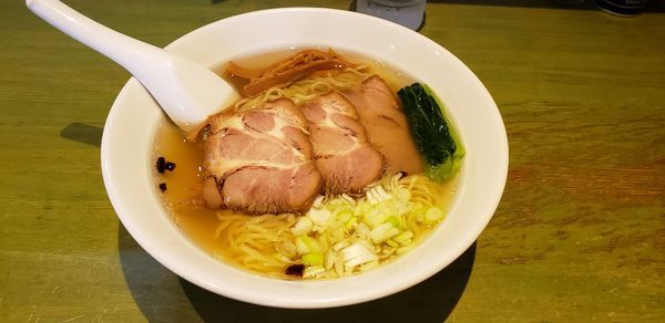 「焼豚そば+半カレー」@インディアン 池上店の写真