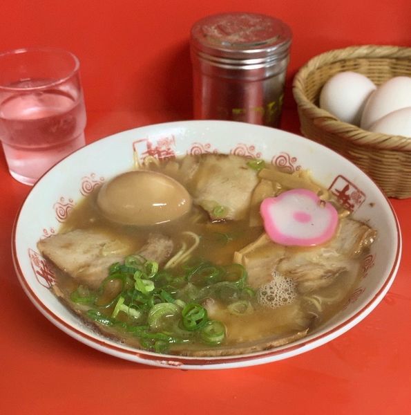 「特製中華そば 味付煮玉子」@井出商店の写真