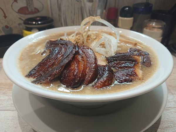 「肉ヲ見ル魚介そば」@麺garage 肉ヲ見ルの写真