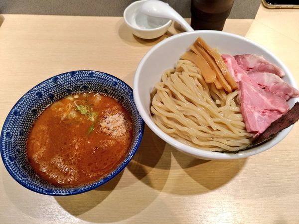 「平日夜限定 極海老つけ麺」@らー麺 アオキジの写真