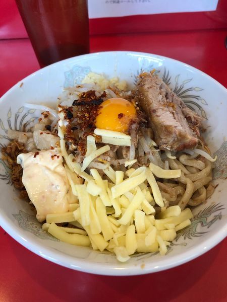 「まぜそば 全まし豚」@ジャンプの写真