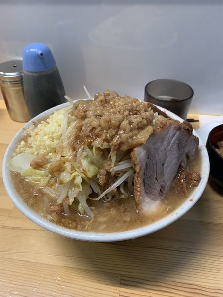 「ラーメン全マシ」@俺の生きる道 白山店の写真