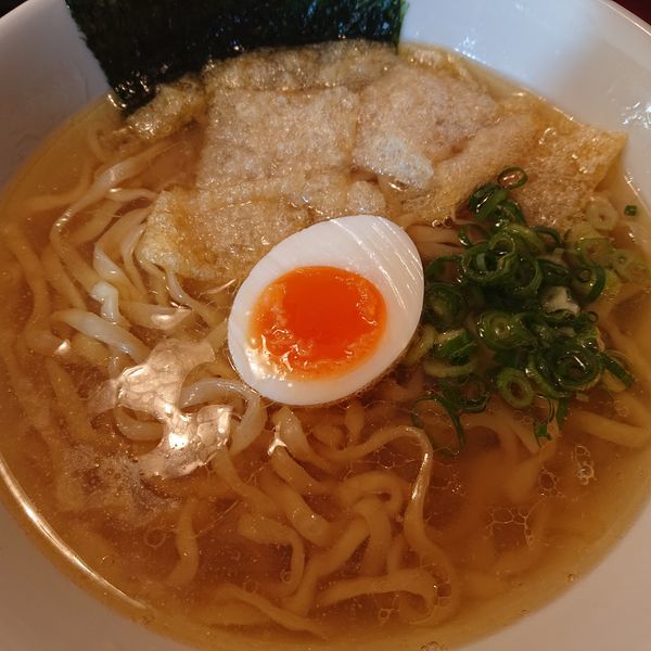 「煮干しそば500円平打ち麺」@讃岐の朝ラーメン 本店の写真