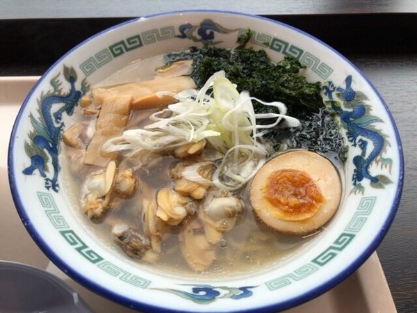 「あさりとアオサの塩ラーメン」@らーめん 波市の写真