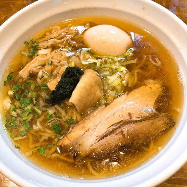 「中華そば 醤油 ¥730＋味玉 ¥100」@はりけんラーメンの写真