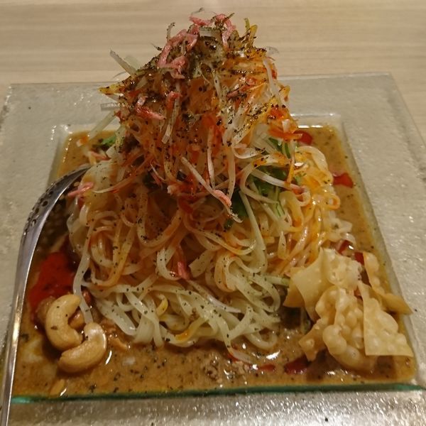 「冷し汁なし担担麺」@175°DENO担担麺 GINZaの写真
