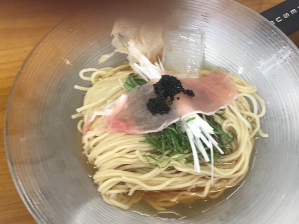 「冷製richまぜ麺」@ラーメン専科 竹末食堂の写真