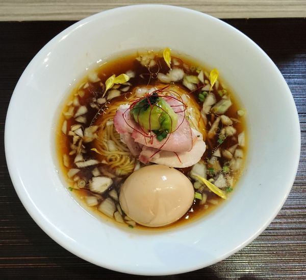 「鶏と水＋味玉」@つくばらーめん 鬼者語 -オニモノガタリ-の写真