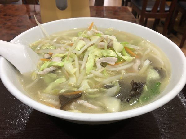 「タンメン＋半チャーハンセット 700円」@聚楽園の写真