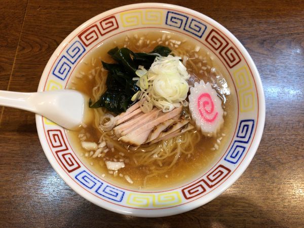 「冷たい中華そば(800円)+チャーシュー丼 小(200円)」@らーめん屋 小川の写真