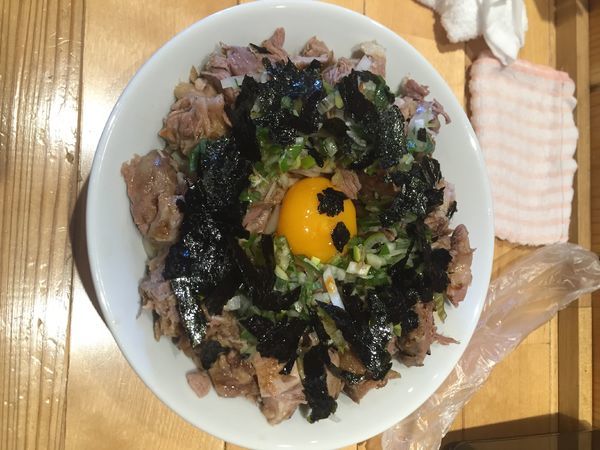 「汁無し麺 中」@ミゾグチヤの写真