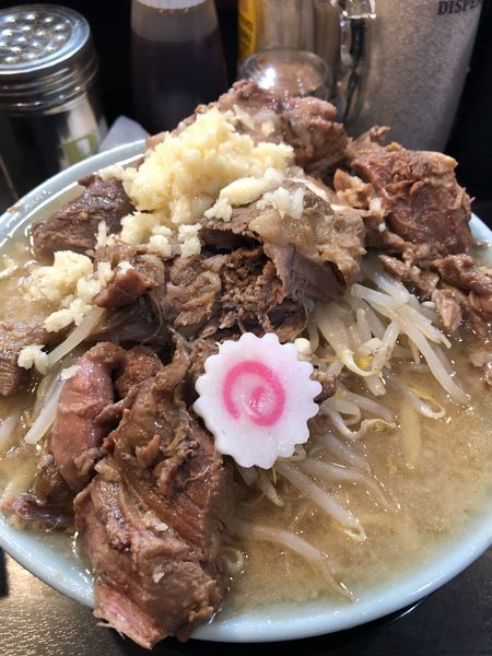 「豚増しラーメン+生卵」@自家製麺 No11の写真