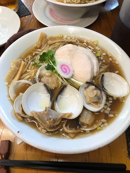 「追いはまぐり中華そば(醤油)」@麺酒処 ふくろうの写真