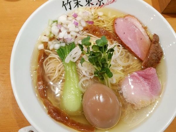 「味玉塩そば」@竹末東京プレミアムの写真