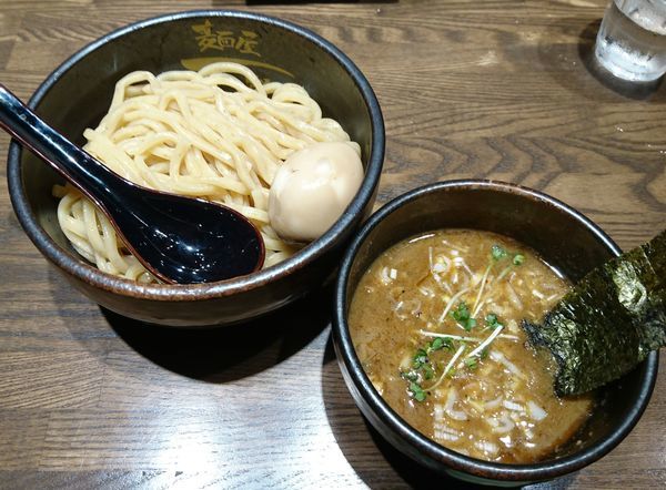 「濃厚味玉つけ麺(極太麺・中250g)」@麺屋 一路の写真
