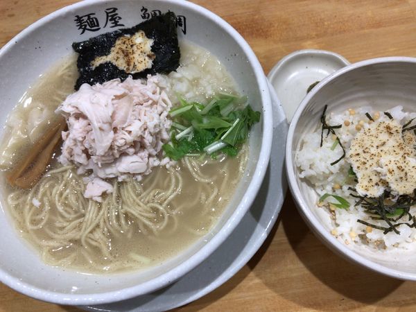 「真鯛白湯（塩）茶漬けセット」@麺屋 鯛鯛の写真